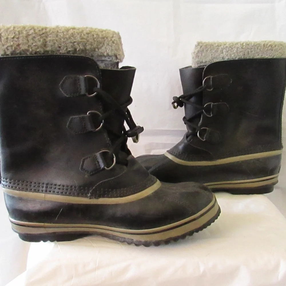 Sorel Men's Black Waterproof Winter/ Rain Boots